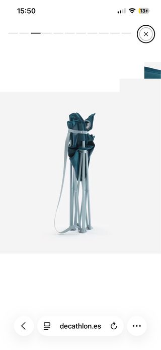 Silla plegable camping Quechua reposabrazos