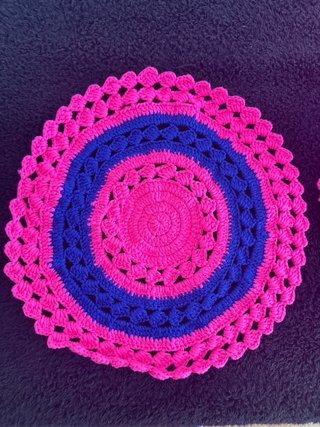 Set di 7 tovaglie in cotone fatto a mano