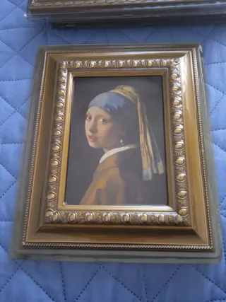 Quadro con cornice dorata