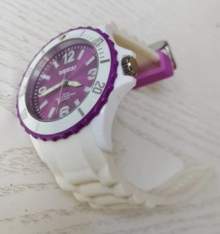 Reloj Time2U Morado y Blanco