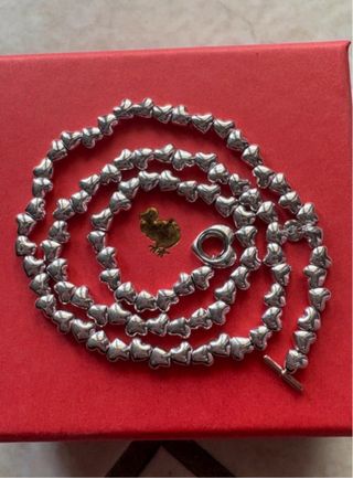 Collana Dodo Cuori Argento
