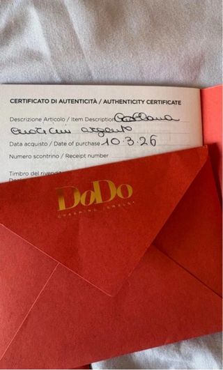 Collana Dodo Cuori Argento