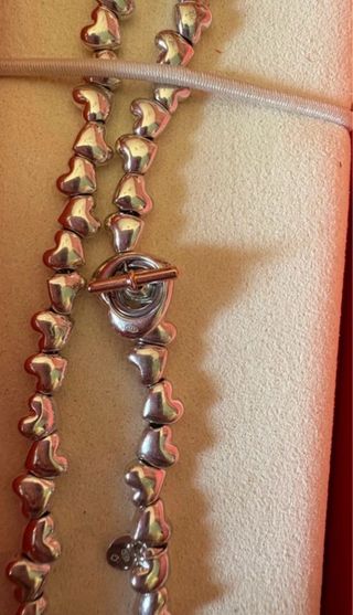 Collana Dodo Cuori Argento
