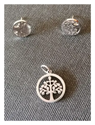 Conjunto Árbol de la Vida: Collar y Pendientes