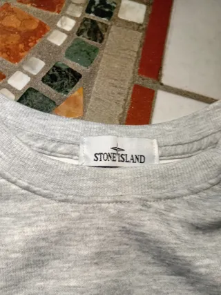 Felpa Stone Island Girocollo Grigia M