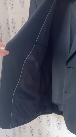 Traje de caballero negro, 2 piezas