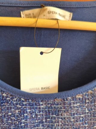 Camiseta Sfera Talla S, de  rayas con Lentejuelas