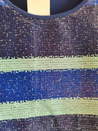 Camiseta Sfera Talla S, de  rayas con Lentejuelas