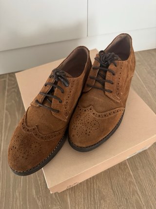 Zapatos Fosco Ante Marrón Talla 39