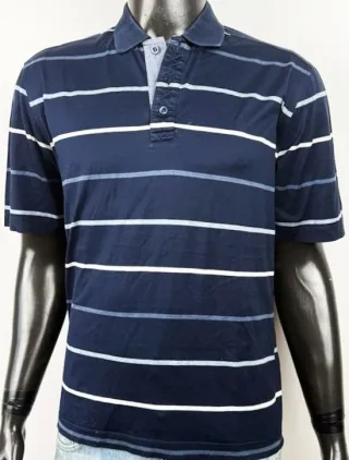 Polo Paul & Shark Uomo Taglia L Blu Righe Cotone
