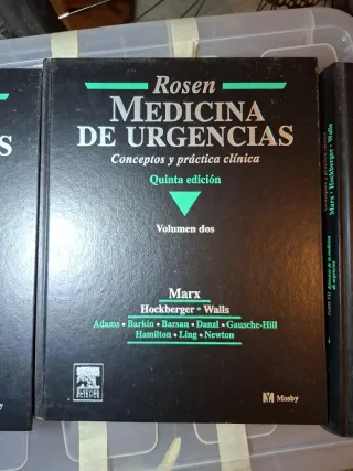 3 Libros Medicina de Urgencias Rosen