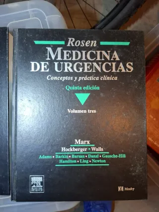 3 Libros Medicina de Urgencias Rosen