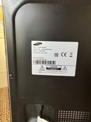 Televisor Samsung UE26C4000PW Negro