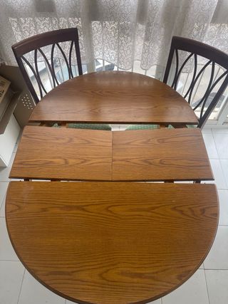 Mesa Comedor Madera Roble Extensible