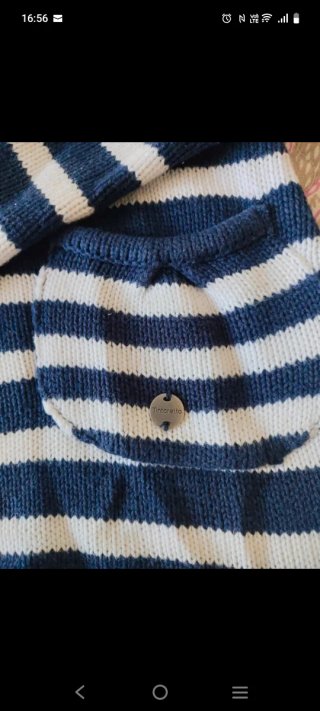 Jersey Tintoretto Rayas Azul Blanco Talla S/M