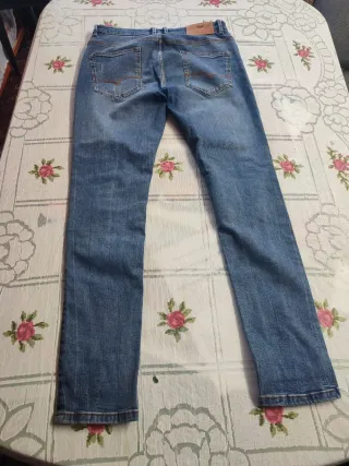 Vaqueros mujer azules