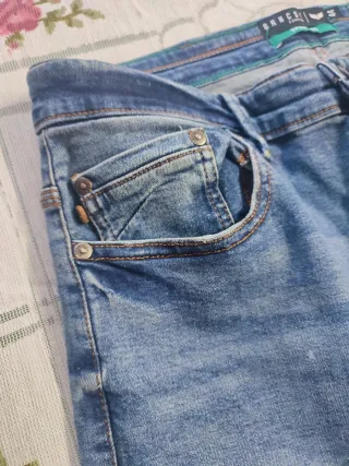 Vaqueros mujer azules