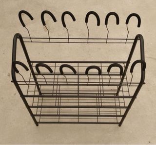 Zapatero Metálico Negro 4 Niveles