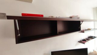 Set Mueble de comedor wengue y estanterías