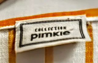 Blusa de rayas beige y marrón