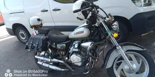 Moto Kenrod Custom 125cc Negra y Plata