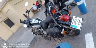 Moto Kenrod Custom 125cc Negra y Plata