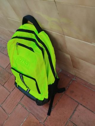 Mochila OTTO fluorescente multi-bolsillo