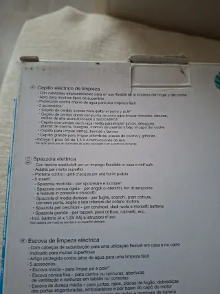 Cepillo eléctrico de limpieza 5 cabezales.