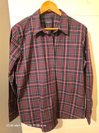 Camisa de cuadros Lloyds azul y roja y verde