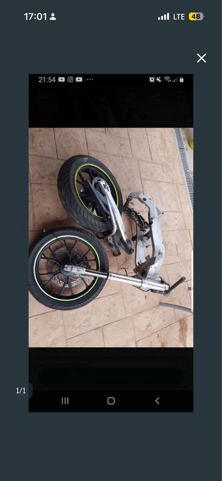 Chasis, horquilla y basculante moto