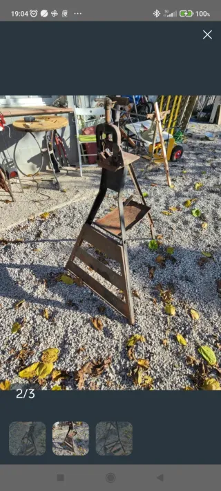 Banco de trabajo fontanería trípode