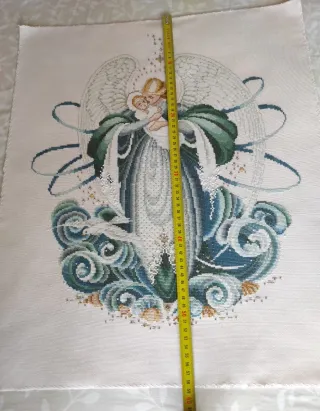 Cuadro Ángel del Mar a Punto de Cruz