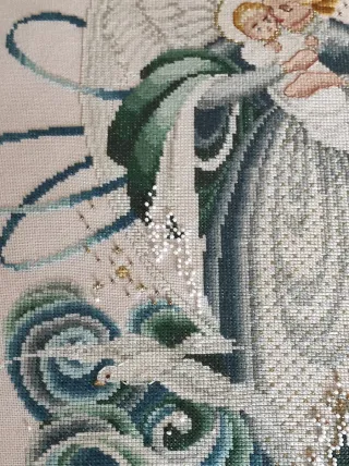 Cuadro Ángel del Mar a Punto de Cruz