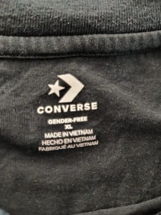 Camiseta Converse Hombre Talla XL Negra