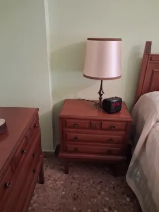 Dormitorio vintage madera