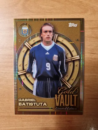Tarjeta Coleccionista Batistuta Gold Vault Argenti