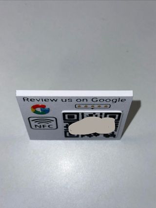 Soporte mostrador con QR personalizado