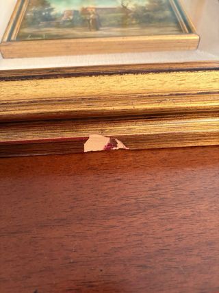 Coppia dipinti olio vintage firmati