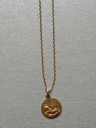 Cadena y colgante oro 18k