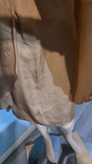 Vestido fiesta T/38 Beige/Oro