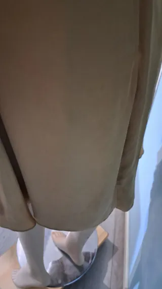 Vestido fiesta T/38 Beige/Oro