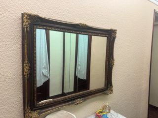 Espejo antiguo madera y dorado
