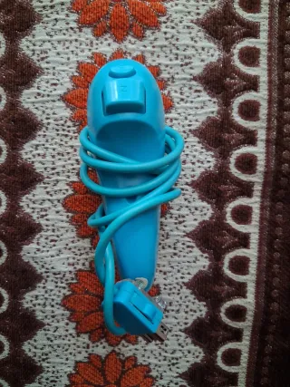 Mando Nunchuk Wii Original Azul Celeste (Cian)