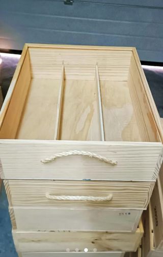 16 Cajas Madera bandeja expositores manualidades