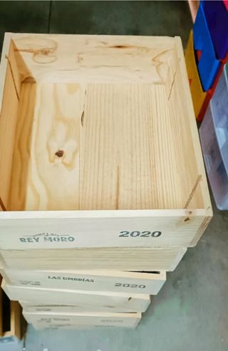 16 Cajas Madera bandeja expositores manualidades