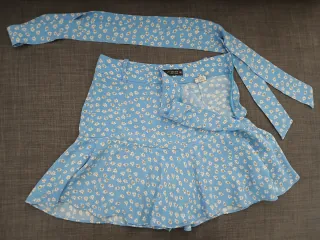 Falda Pantalón Zara Estampada Flores