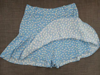 Falda Pantalón Zara Estampada Flores