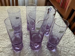 Set 4 Bicchieri Cristallo Alessandrite e Boccale