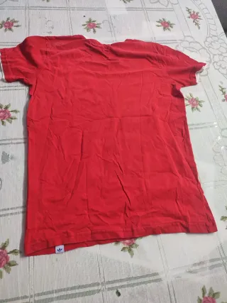Camiseta Adidas Roja Logo Grande