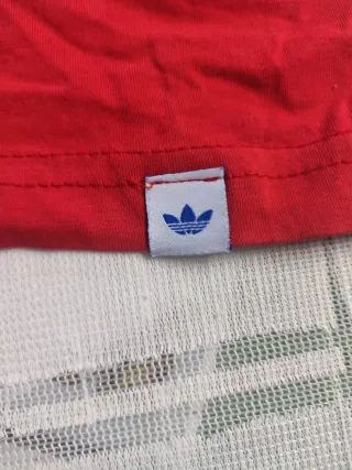 Camiseta Adidas Roja Logo Grande